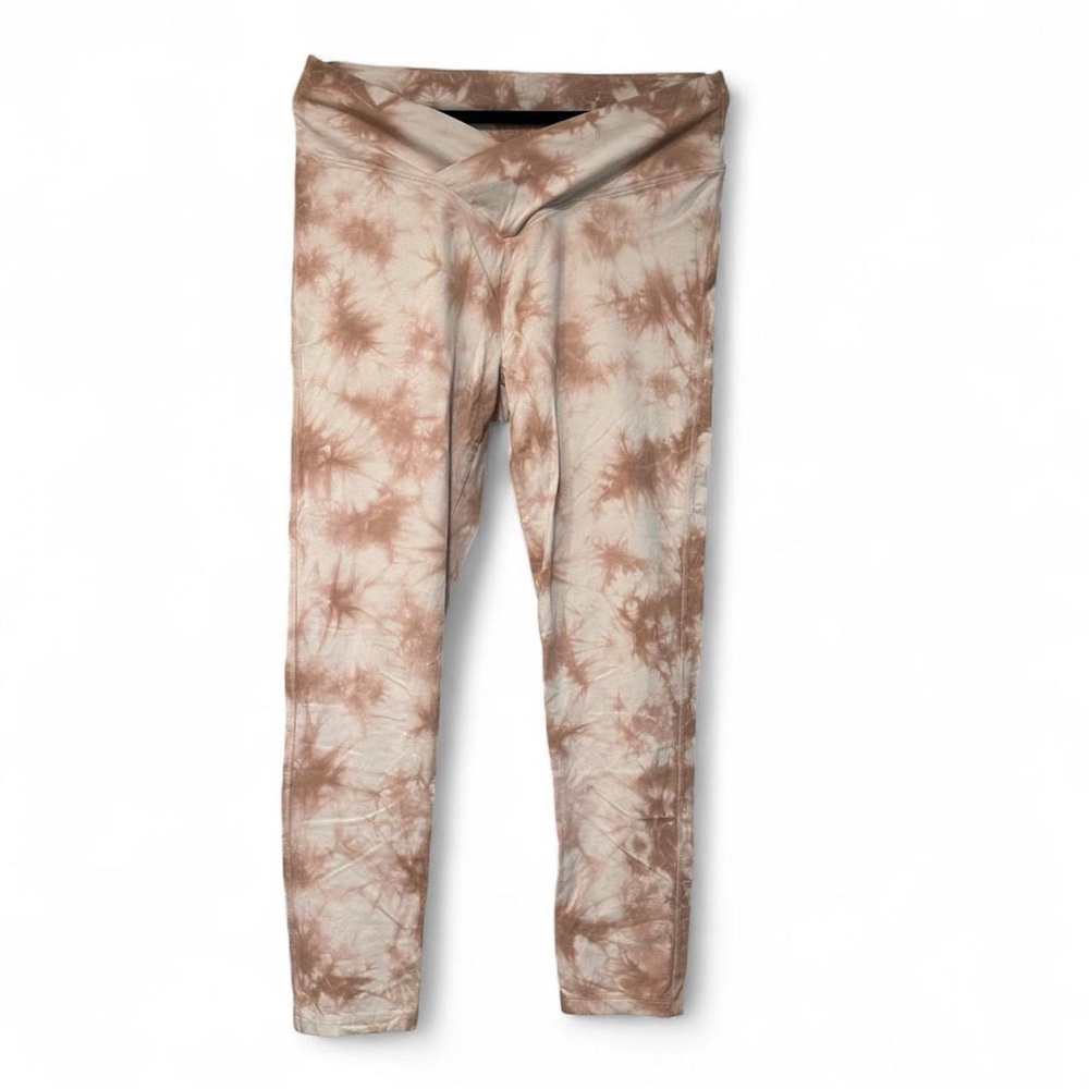 PINK Victoria's Secret Tan & Cream Tie-Dye Leggings